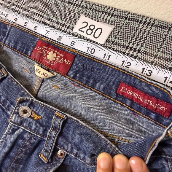 Lucky Brand Men's Jeans Blue 32x30 Denim Straight Fit - Picture 4 of 10